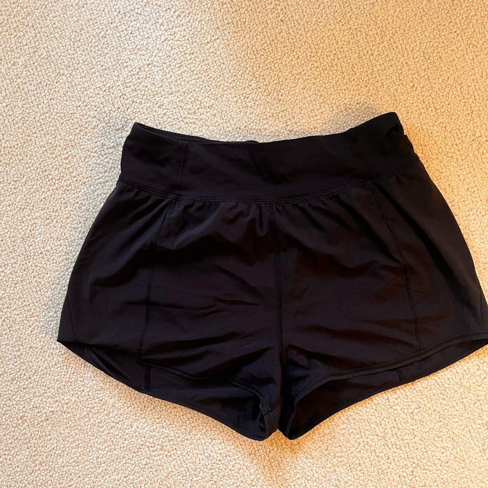 Lululemon Black Running Shorts, Size 8